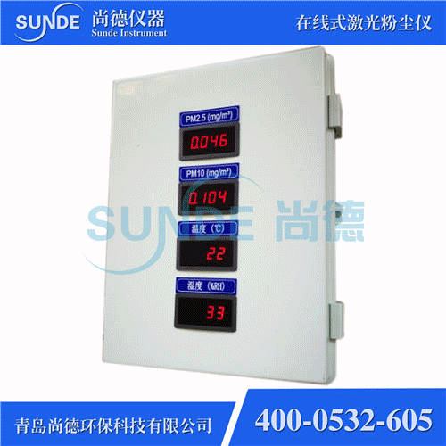 SN-F802 智能型在線(xiàn)式粉塵濃度檢測(cè)儀（PM2.5+PM10，帶外顯）